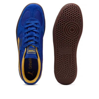 Puma Palermo Man Sneakers Azure Size 9 Cowhide In Royal Blue