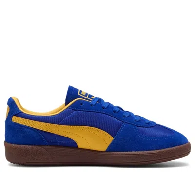 Puma Palermo Man Sneakers Azure Size 9 Cowhide In Royal Blue