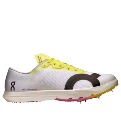 On Running Cloudspike Amplius 2 'white Yellow Raspberry' In Multi