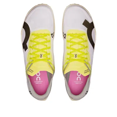 On Running Cloudspike Amplius 2 'white Yellow Raspberry' In Multi