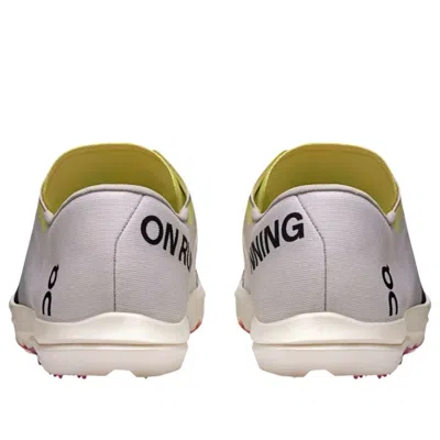 On Running Cloudspike Amplius 2 'white Yellow Raspberry' In Multi