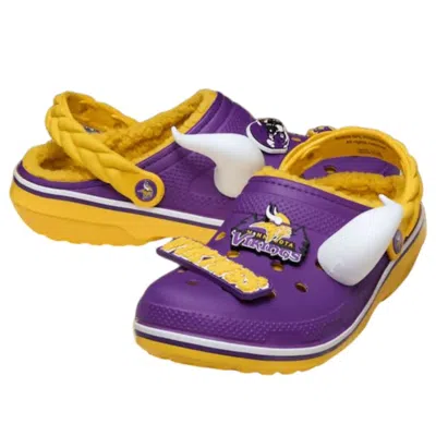 Crocs Nfl Minnesota Vikings Classic Lined Clog In Multi