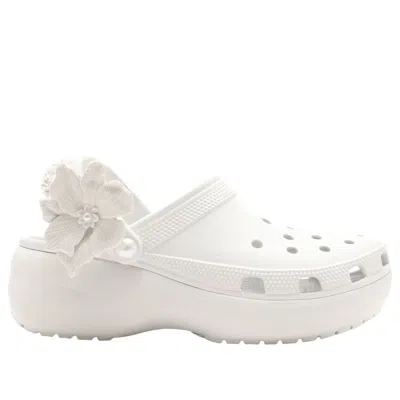 Crocs Classic Platform Glitter Sandals In Multi