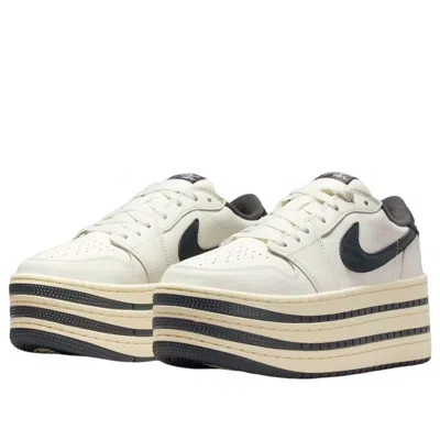 Jordan 1 Low Triple Stack Sneakers In White