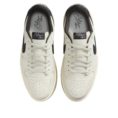 Jordan 1 Low Triple Stack Sneakers In White