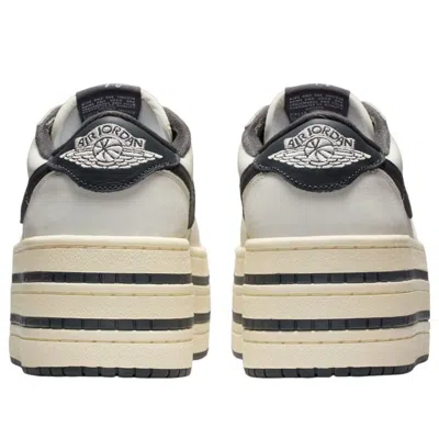 Jordan 1 Low Triple Stack Sneakers In White
