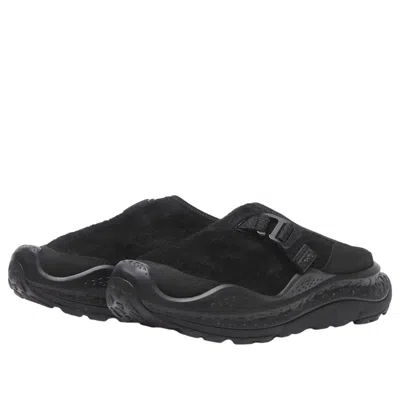 Hoka Ora Primo Ext Rubber-trimmed Suede Slip-on Sneakers In Black