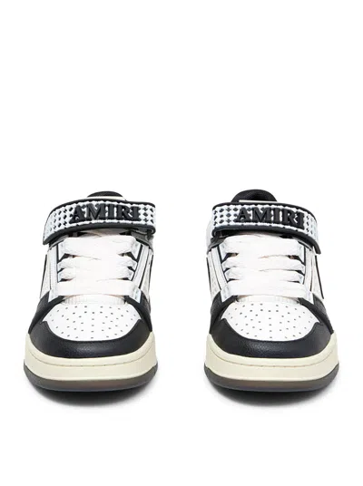 Amiri Men Two-tone Leather And Mesh Ma Skyline Sneakers In Multi