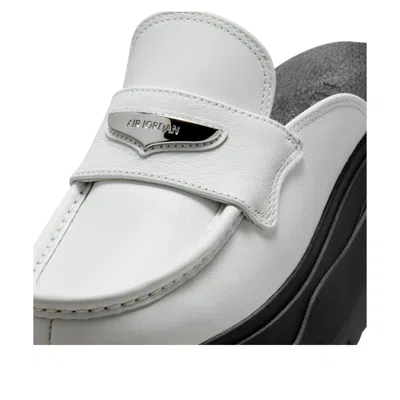 Jordan Penny-bar Platform Mule In Gray