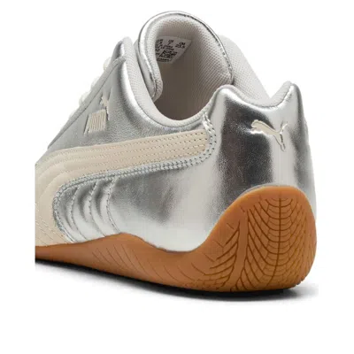 Puma Womens Silver Alpine Snow Speedcat Og Metallic Leather Trainers In Multi