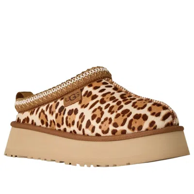 Ugg Tazz Plains Slippers Felicity Leopard Jasmine In Brown