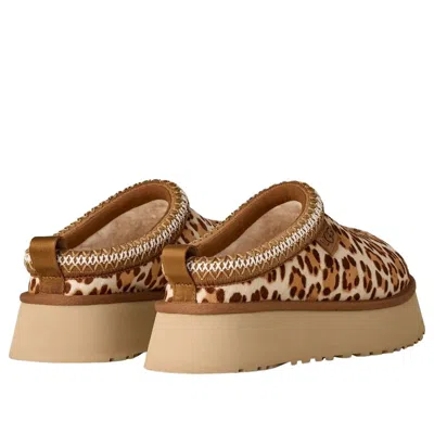 Ugg Tazz Plains Slippers Felicity Leopard Jasmine In Brown