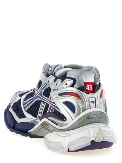 Balenciaga Mesh Panel Runner Sneakers Reflective Elements In Multi