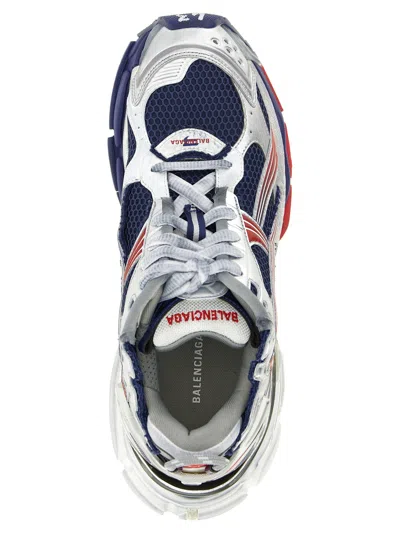 Balenciaga Mesh Panel Runner Sneakers Reflective Elements In Multi