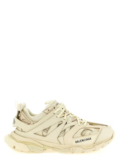 Balenciaga Track Faux-leather And Recycled-mesh Trainers In White