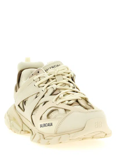 Balenciaga Track Faux-leather And Recycled-mesh Trainers In White