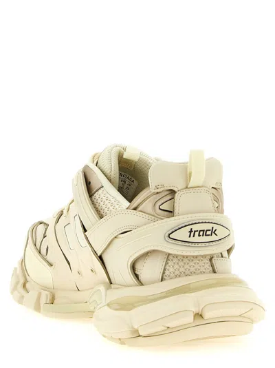 Balenciaga Track Faux-leather And Recycled-mesh Trainers In White