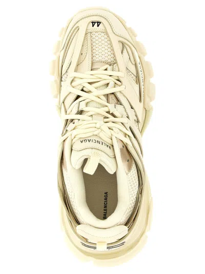 Balenciaga Track Faux-leather And Recycled-mesh Trainers In White