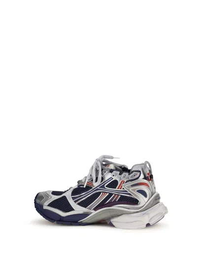Balenciaga Mesh Panel Runner Sneakers Reflective Elements In Multi