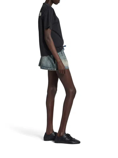 Balenciaga Medium Fit Masking Tape Logo Dry Jersey T-shirt In Black