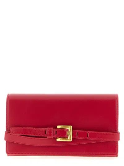 Balmain Fuchsia Shuffle Crossbody Bag In Pink