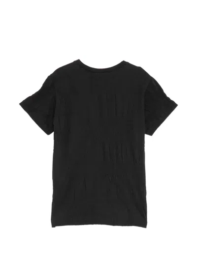 Y's Textured T-shirt In Black