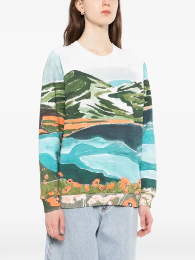 Chloé Graphic-print Crew Neck Sweatshirt In Multi