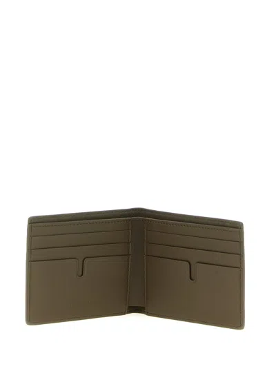 Burberry Check Pattern Beige Folding Wallet Men In Multi