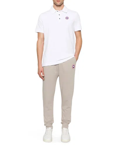 Canada Goose Men Beckley Polo Shirt In Structured Cotton In Yellow