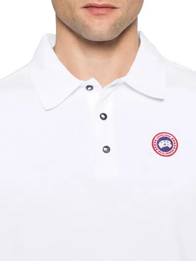 Canada Goose Men Beckley Polo Shirt In Structured Cotton In Yellow