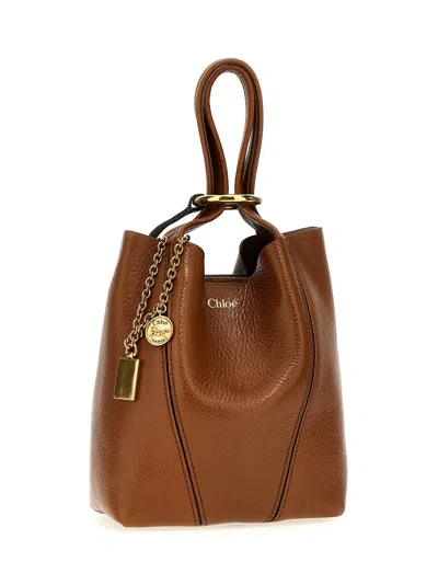 Chloé Spin Handbag In Brown