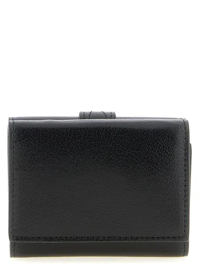 Chloé Paddington Embellished Textured-leather Cardholder In Black