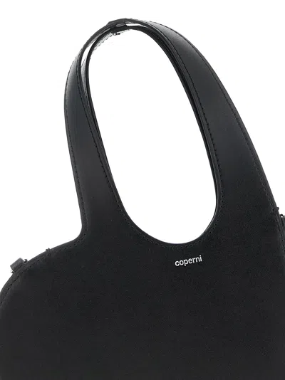 Coperni Mini Heart Tote Bag In Black