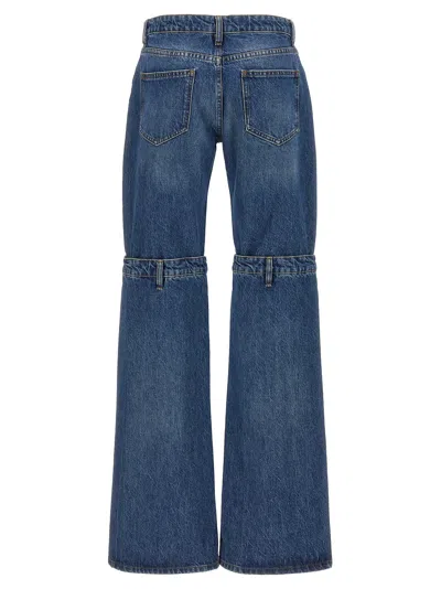 Coperni Convertible Denim Pants In Blue