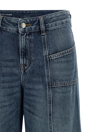 Diesel D-akii Stonewashed Flared Jeans In Blue