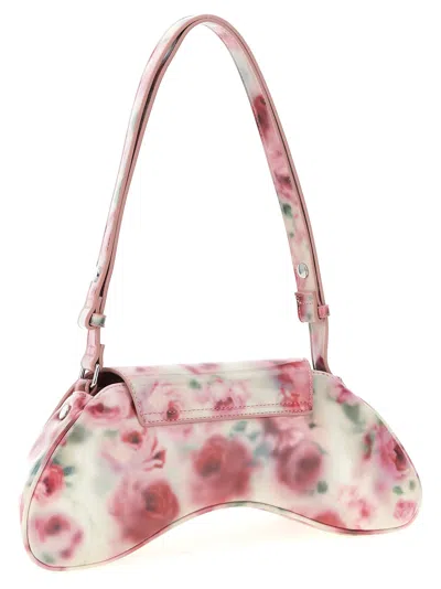 Diesel White And Pink Play Polyurethane Handbag In Neutral