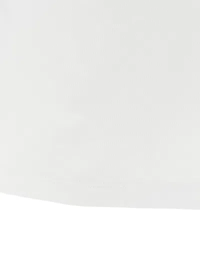 Dsquared2 Men White Crewneck T-shirt With Logo Lettering On The Front In Cotton Man In White