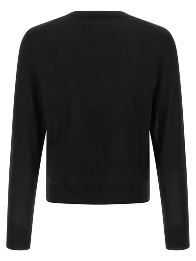 Dsquared2 Wool Sweater Sweaters And Cardigans Black In Black