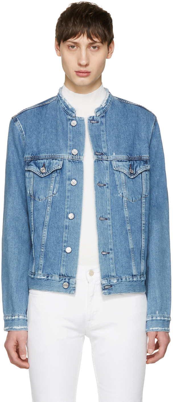 acne studios distressed denim jacket