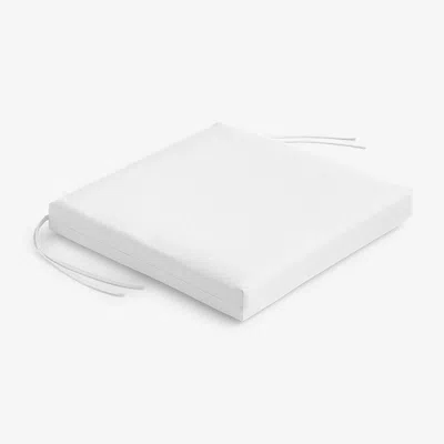 The Company Store Replacement Knife Edge Chair Cushion In White