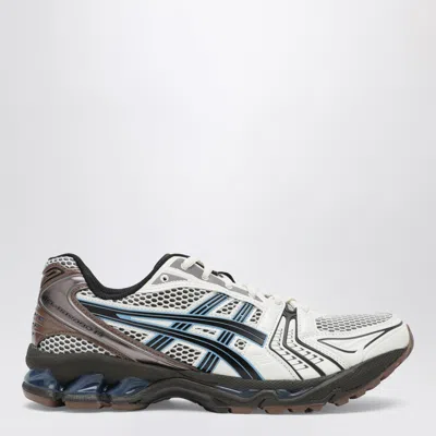 Asics Cream And Blue Gel-kayano 14 Sneakers In Black