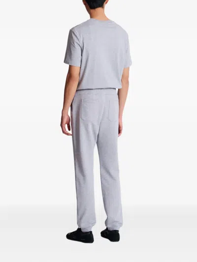 Balmain Logo-print Drawstring Track Pants In Gray