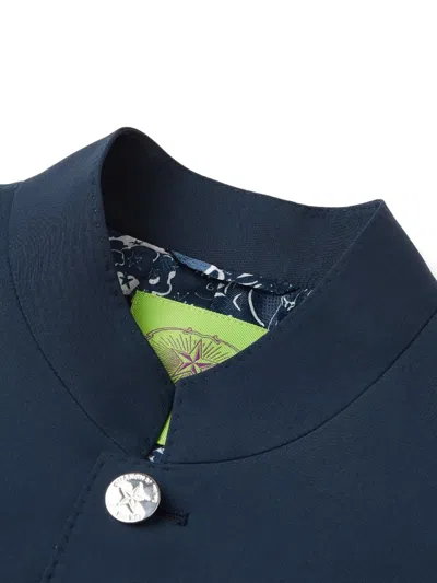 Shanghai Tang Five-button Jacket In Blue