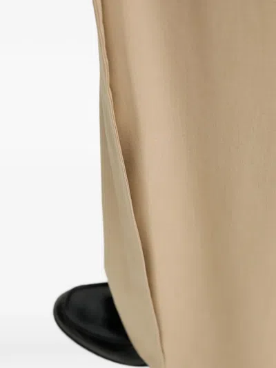 Mos Mosh Button Patch-pocket Trousers In Neutral