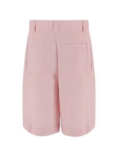 Darkpark Daniel Short Pants In Stretch Cotton Blend In Pink