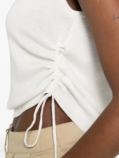 Dunst Drawstring Top In White