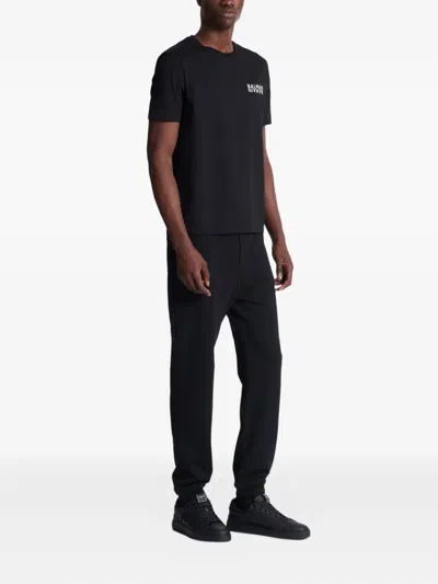 Balmain Logo-print Cotton T-shirt In Black