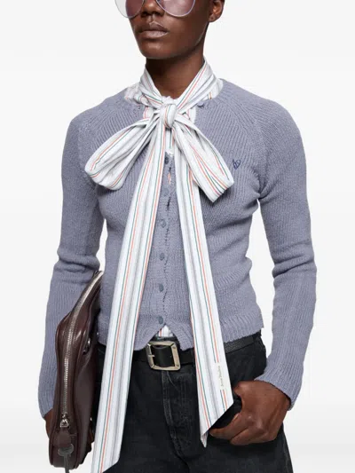 Acne Studios Button-up Cardigan In Blue