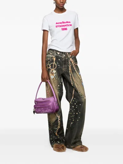 Acne Studios Graphic-print T-shirt In White