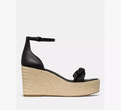 Kate Spade New York Loop Espadrille Ankle Strap Platform Wedge Sandal In Black